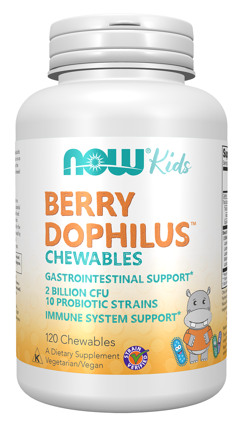 BerryDophilus™ Kids - 120 Chewables Bottle Front