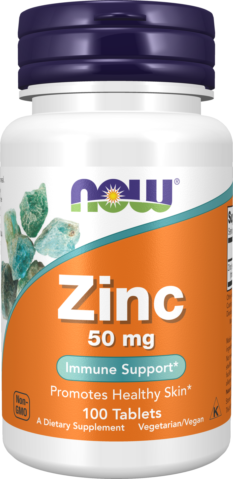 Zinc 50 mg - 100 Tablets Bottle Front