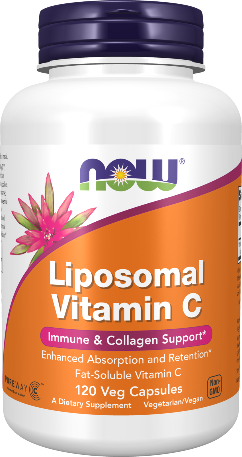 Liposomal Vitamin C - 120 Veg Capsules Bottle Front