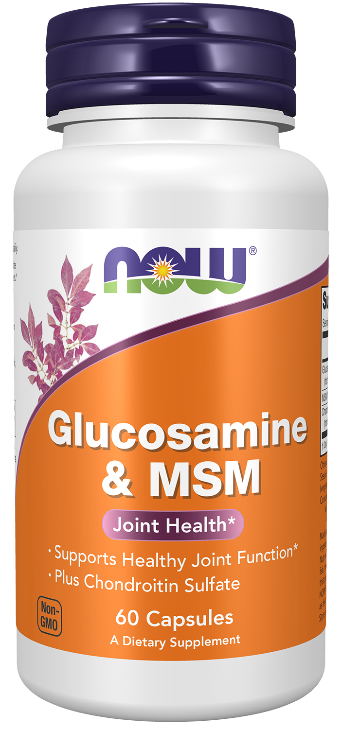 Glucosamine & MSM - 60 Veg Capsules Bottle Front