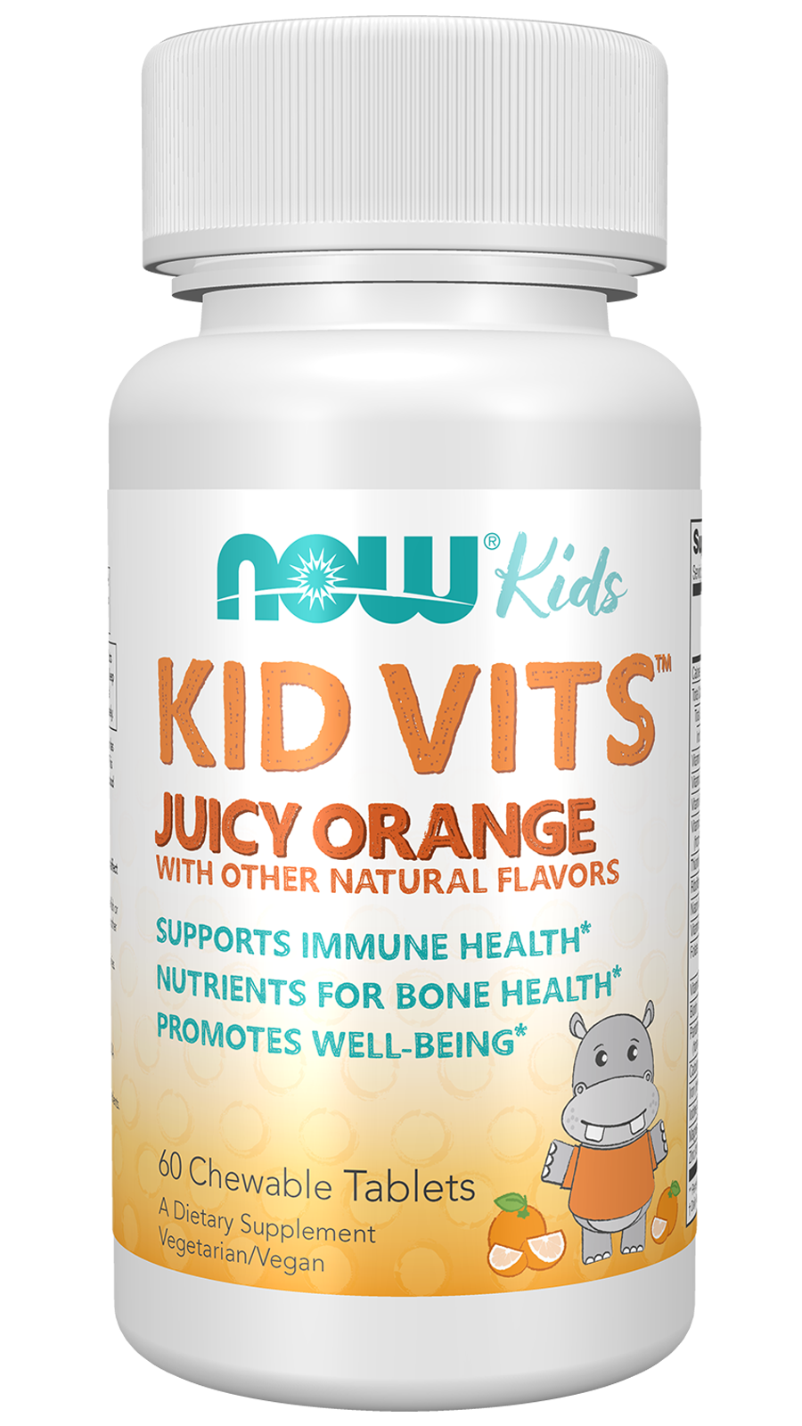 Kid Vits™ Juicy Orange Chewable Tablets Bottle Front