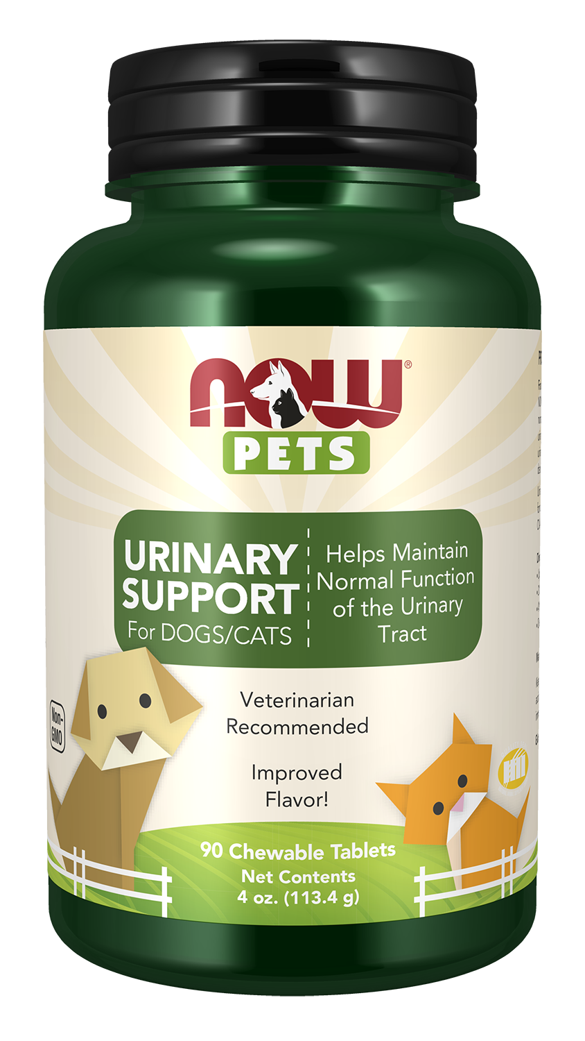 Urinary Support - 90 Chewable Tablets for Pets bottle front