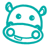 hippo face icon