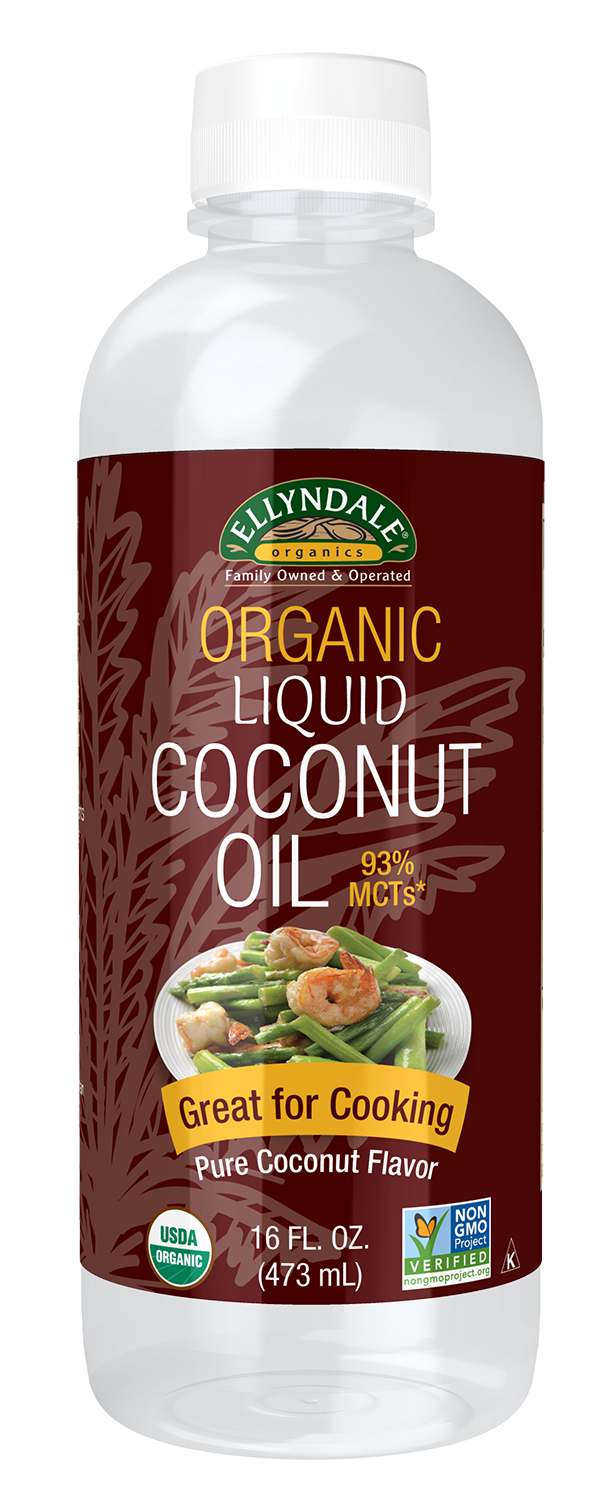 Liquid Coconut Cooking Oil - 16 fl. oz. Bottle Front