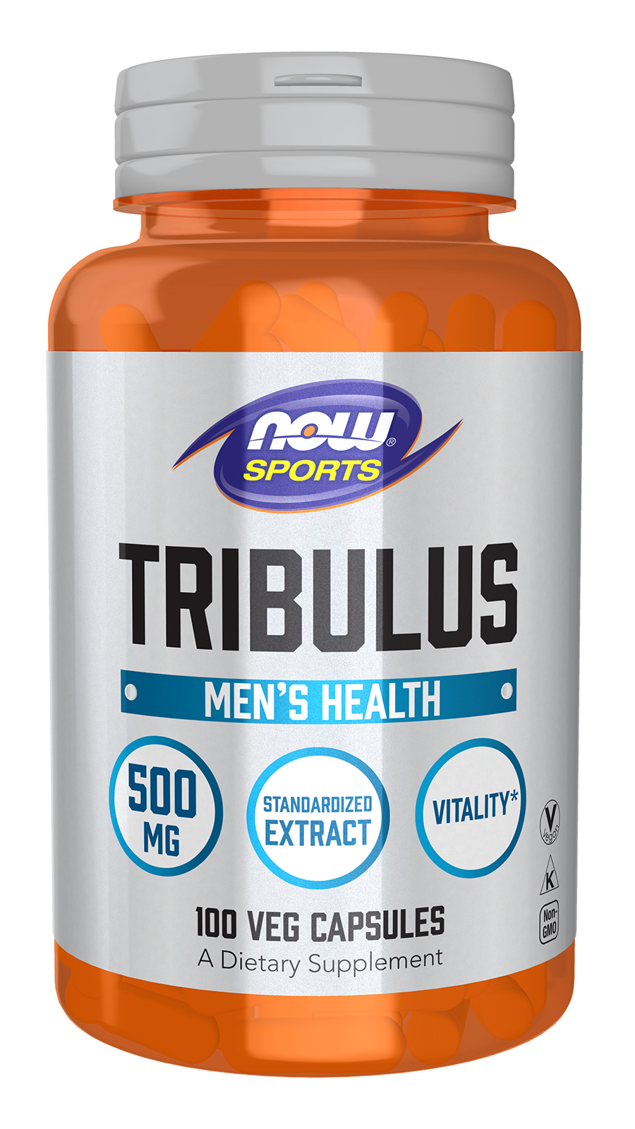 Tribulus 500 mg - 100 Veg Capsules Bottle Front