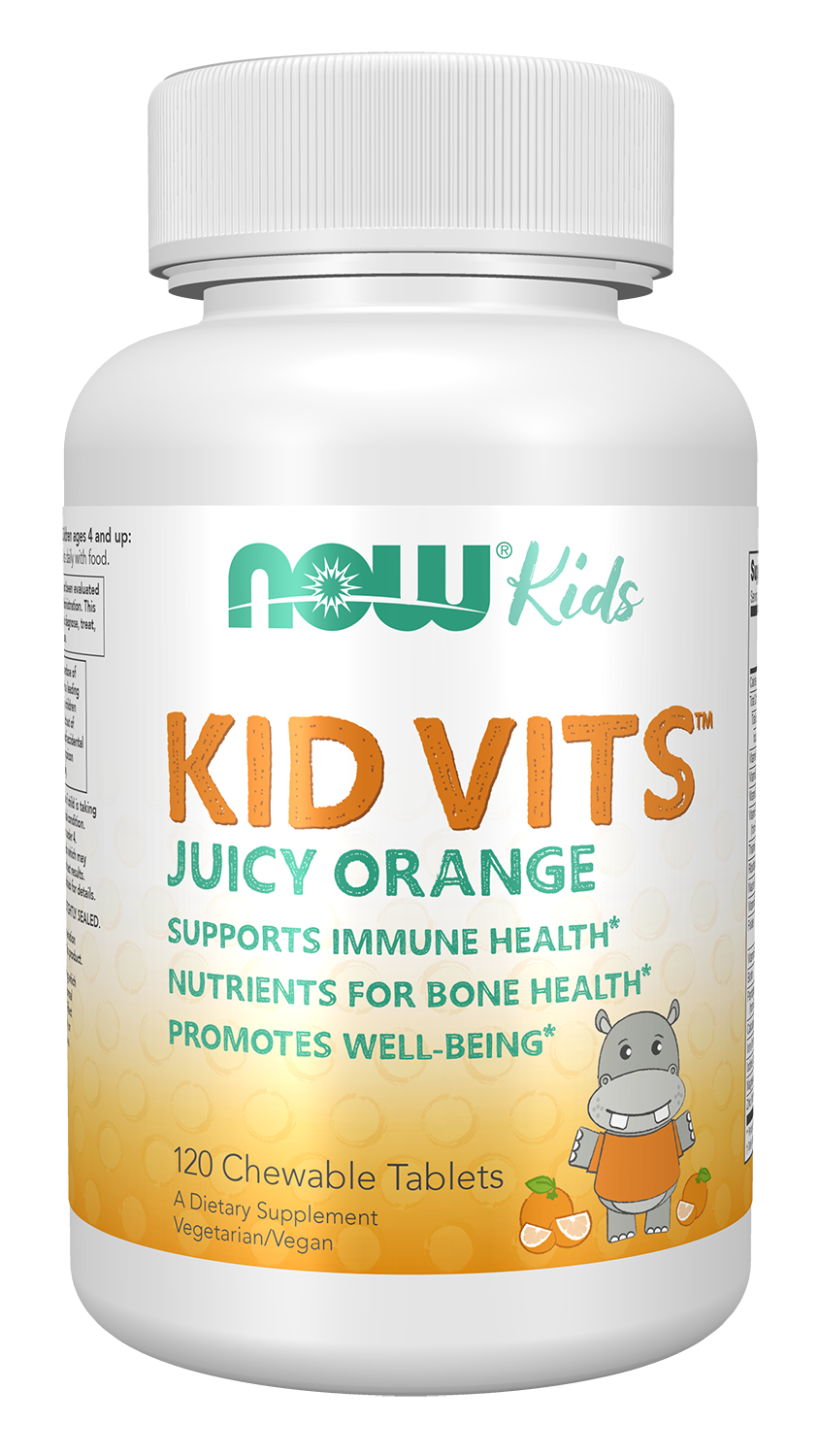 Kid Vits™ Juicy Orange - 120 Chewable Tablets Bottle Front