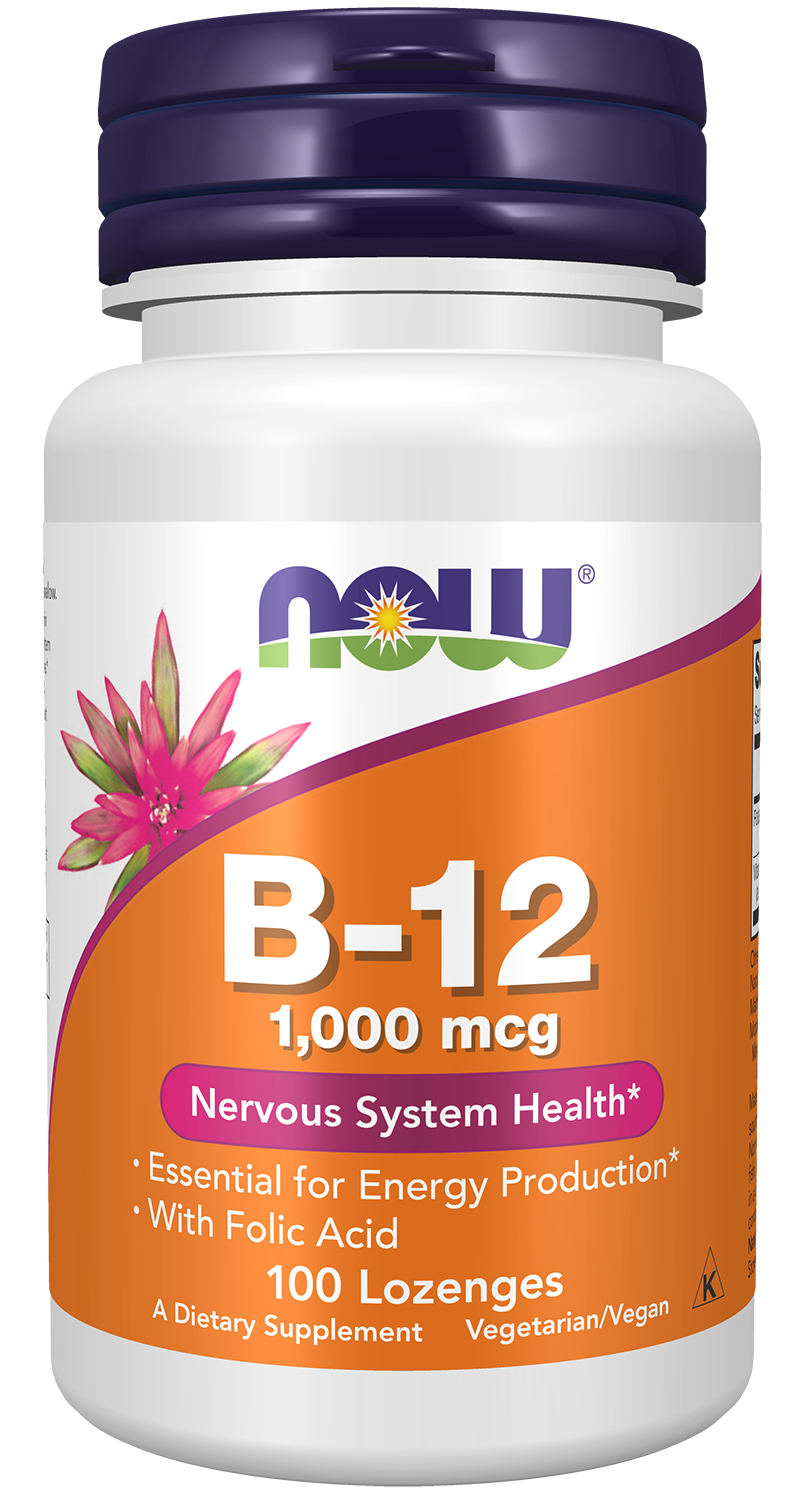 Vitamin B-12 1000 mcg - 100 Lozenges bottle front