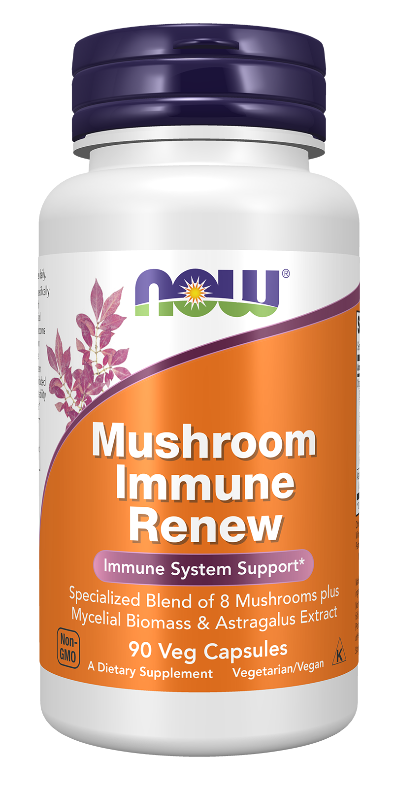 Mushroom Immune Renew - 90 Veg Capsules Bottle Front