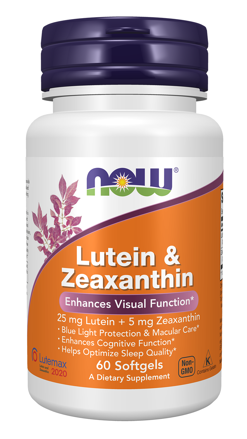 Lutein & Zeaxanthin - 60 Softgels Bottle Front