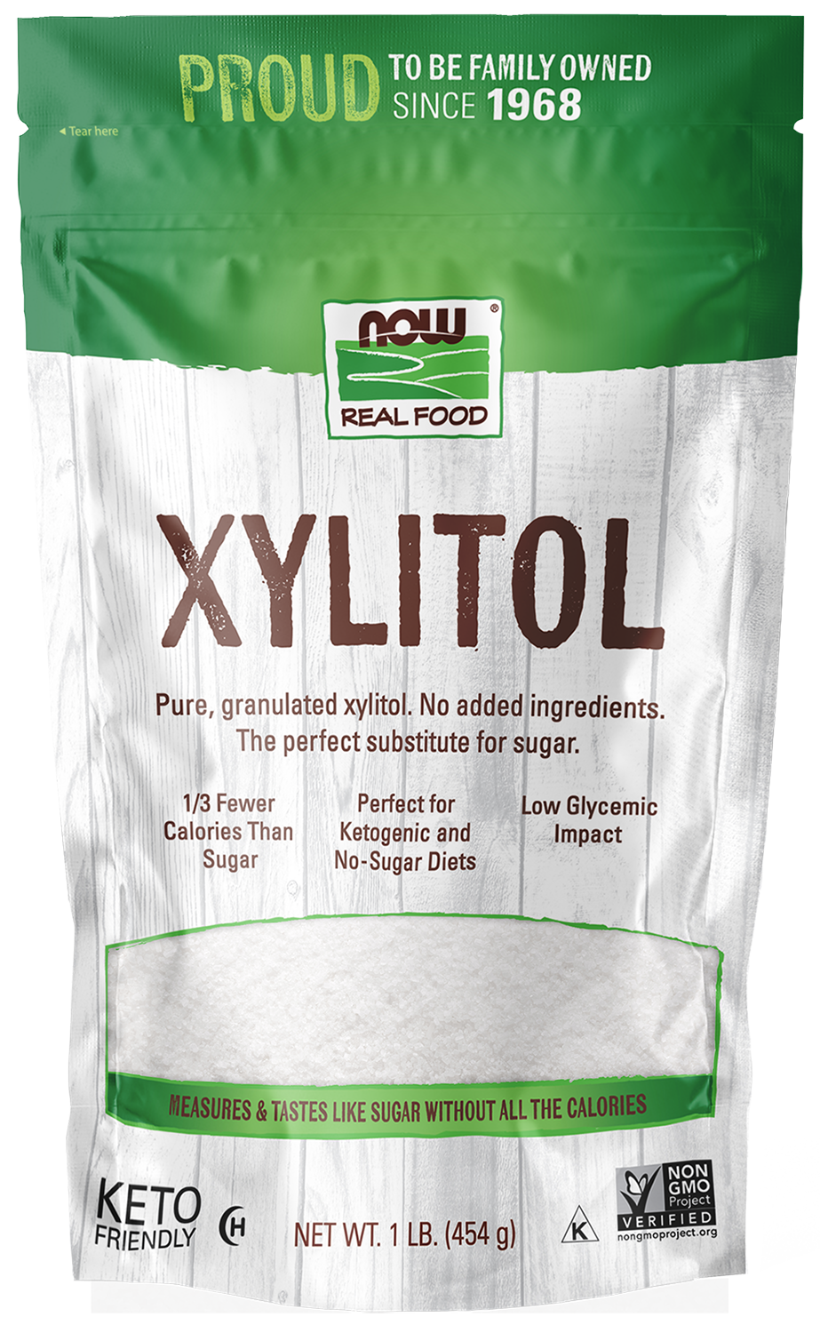 Xylitol - 1 lb. Bag Front