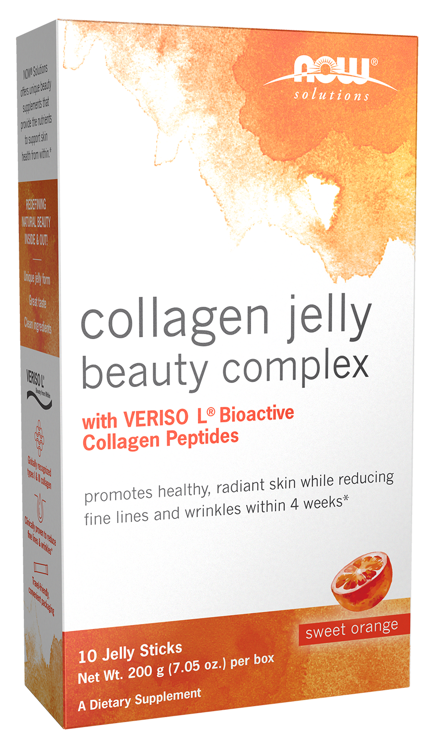 Collagen Jelly Beauty Complex Sweet Orange - 10 Sticks Box Front