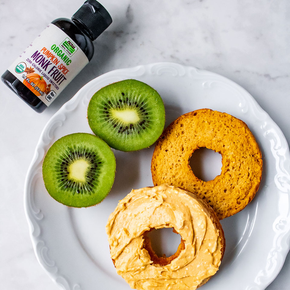 low carb pumpkin bagel thumbnail image