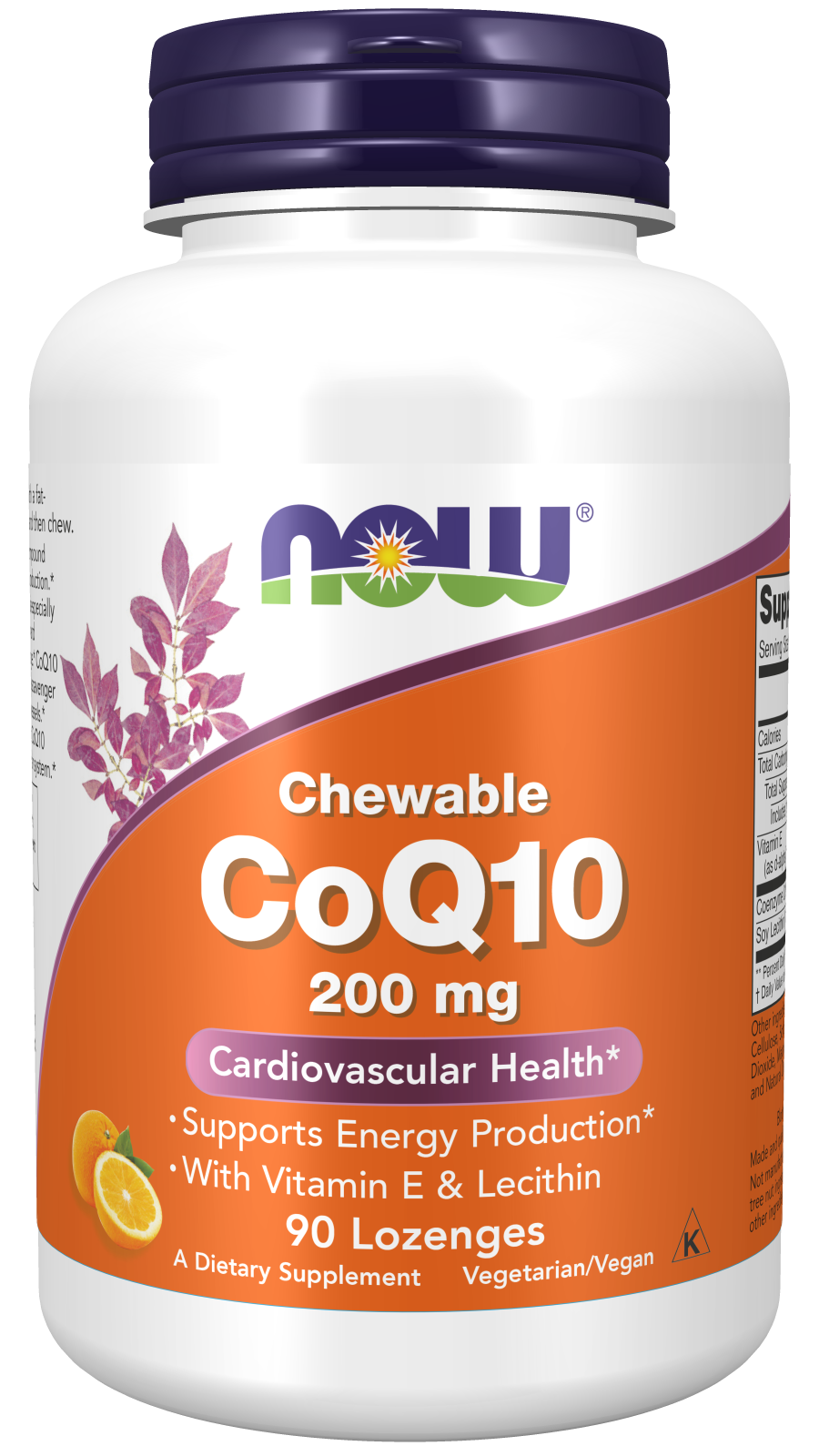 CoQ10 Supplement 200 mg Veg Capsules NOW Supplements