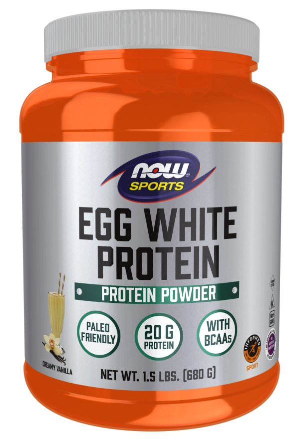 Egg White Protein Vanilla Protein Powder Now Foods