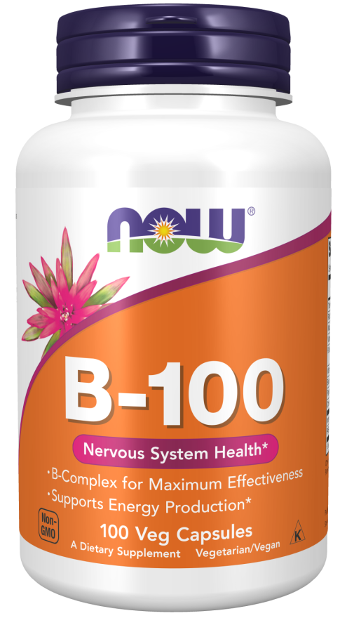 Oost Timor Evenement industrie Vitamin B 100 | Natural Veg Capsules | NOW Supplements