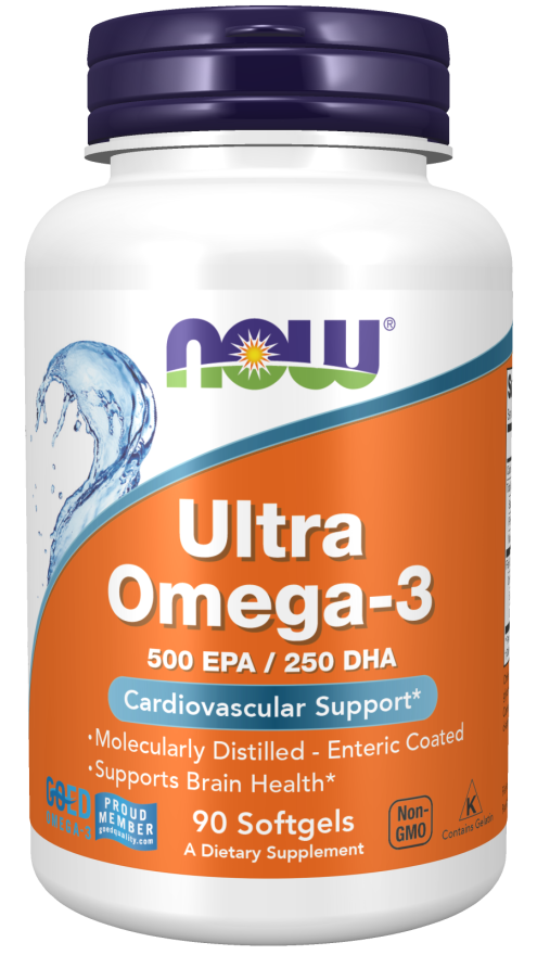 Bad kunst Afhankelijk Ultra Omega-3 Softgels | Natural Fish Oil | NOW Foods