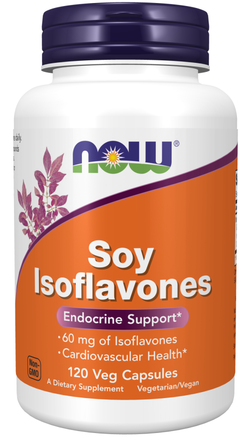 Soy Isoflavones Natural 60 Mg Capsules Now Supplements