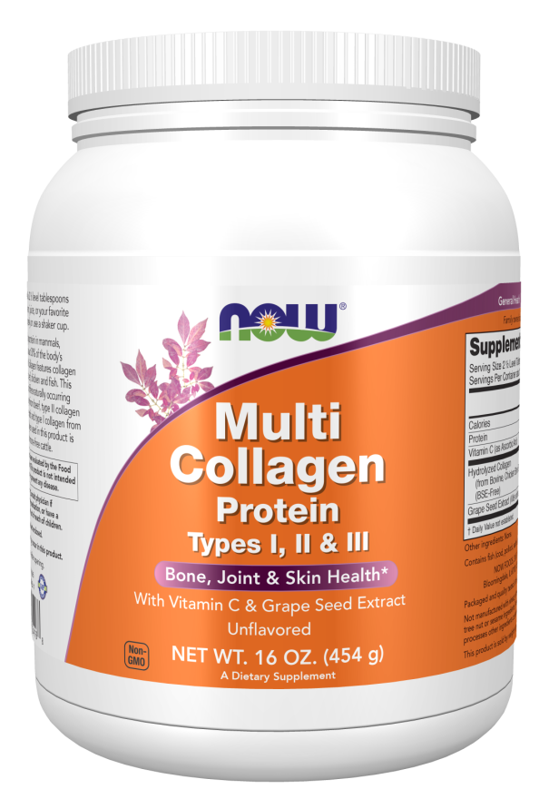 Multi Collagen Protein Types I Ii And Iii Powder Now Foods 7928