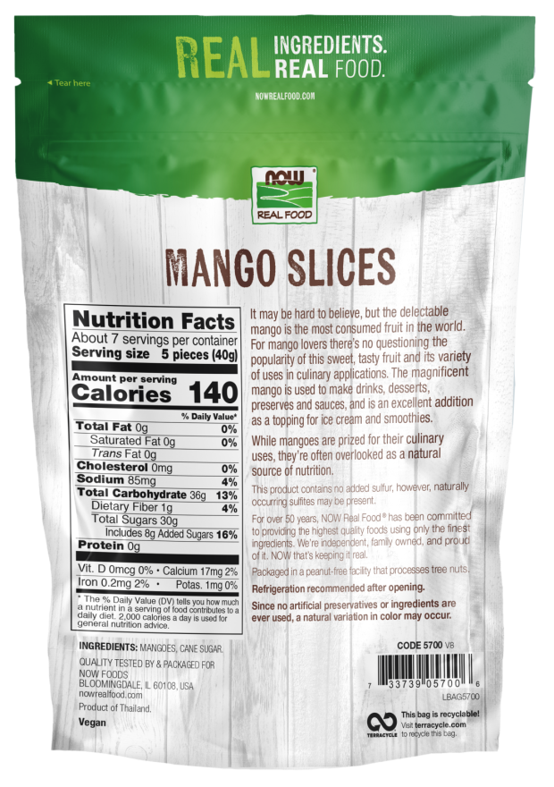 Mango Slices- 10 oz. bag Back