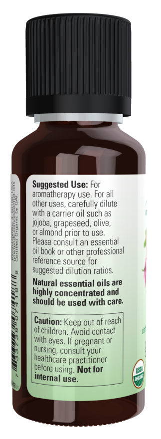 Geranium Oil, Organic - 1 fl. oz. Bottle Left