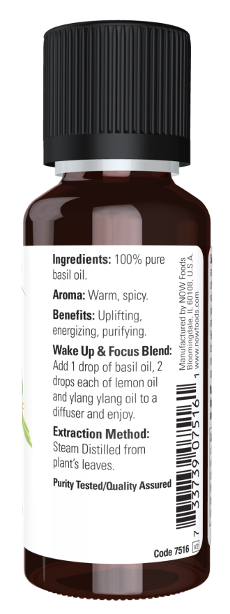 Basil Oil - 1 fl. oz. Bottle Right