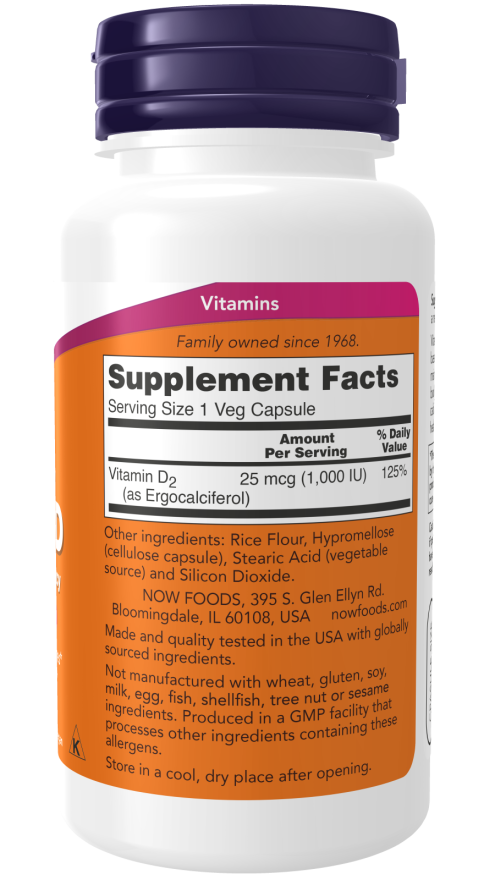 Vitamin D Capsules | High Potency Capsules | NOW Supplements