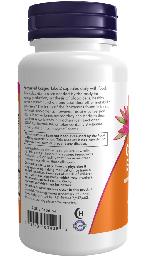 Co-Enzyme B-Complex | Shop Capsules Here | NOW Supplements