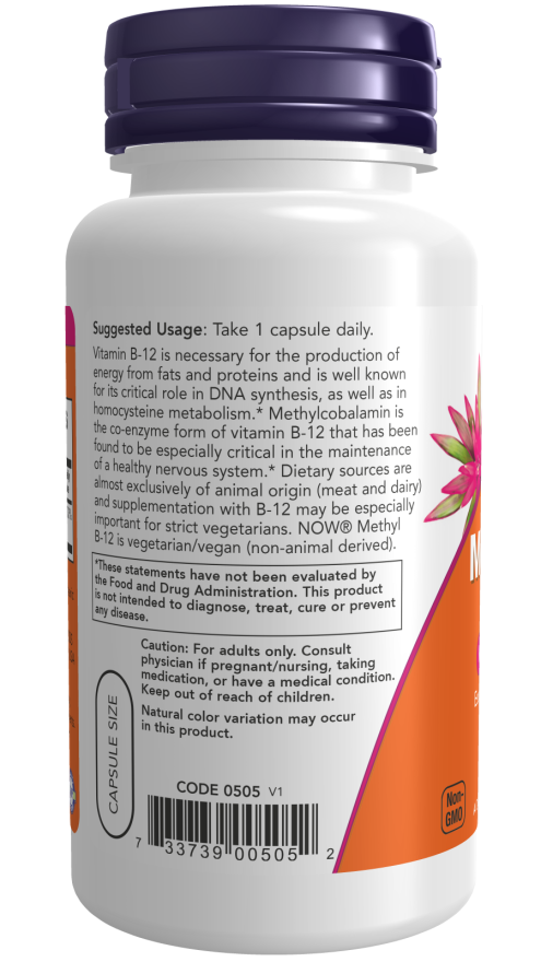 Methyl B-12 | Nervous System Capsules | NOW Supplements