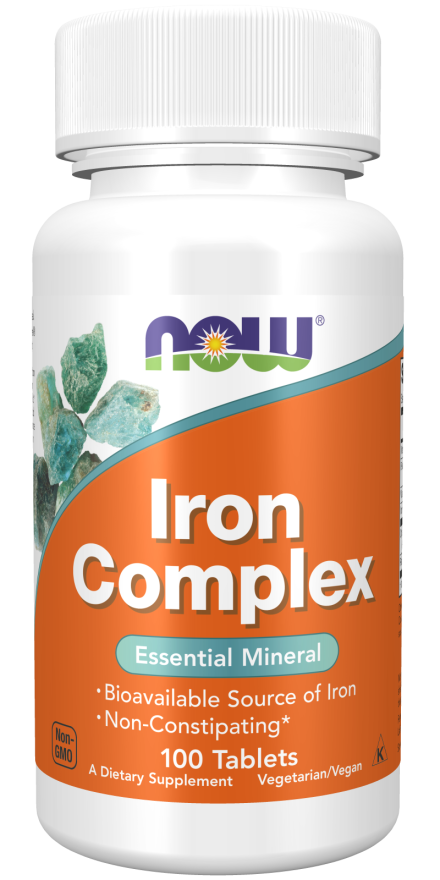 Iron Complex Vegetarian - 100 Tablets Bottle Front
