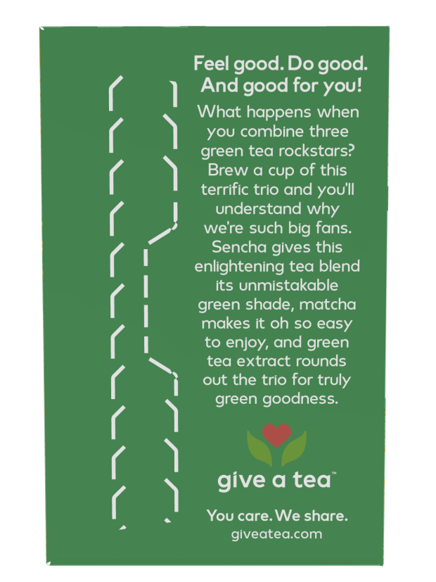 Green Kick™ Tea, Organic - 24 Tea Bags Box Left