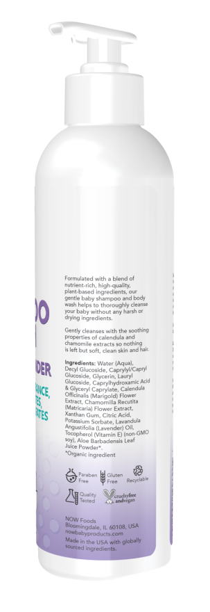 Gentle Baby Shampoo & Wash, Calming Lavender - 8 fl. oz. Bottle Right