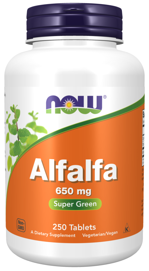 Alfalfa 650 mg - 250 Tablets Bottle Front