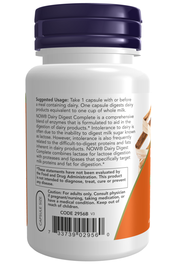 Dairy Digestive Supplement | Dairy Digest Complete | NOW