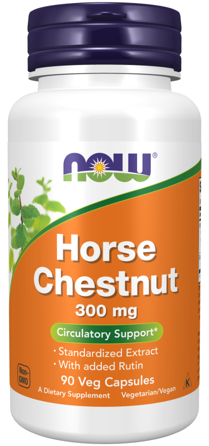 Horse Chestnut 300 mg - 90 Veg Capsules Bottle Front
