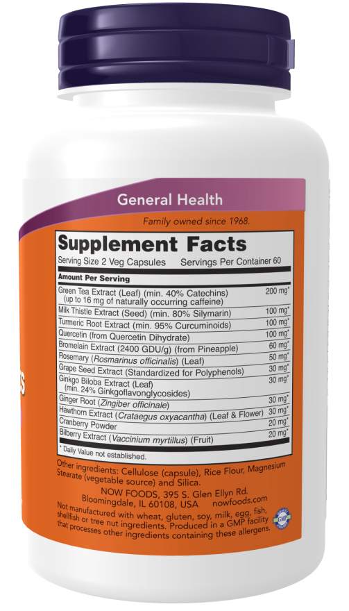 Super Antioxidants - 120 Veg Capsules Bottle Right