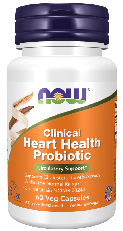 Clinical Heart Health Probiotic - 60 Veg Capsules Bottle Front