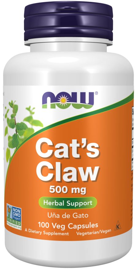 Cat's Claw 500 mg - 100 Veg Capsules Bottle Front