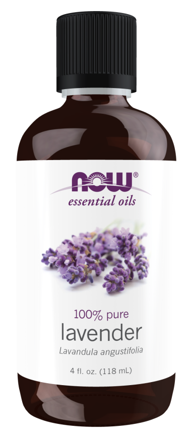 NOW Essential Oils, Lavender Oil, Soothing Aromatherapy Scent, Steam  Distilled, 100% Pure, Vegan, Child Resistant Cap, 4-Ounce