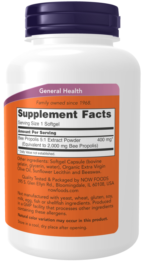 Propolis 2000 5:1 Extract - 90 Softgels Bottle Right