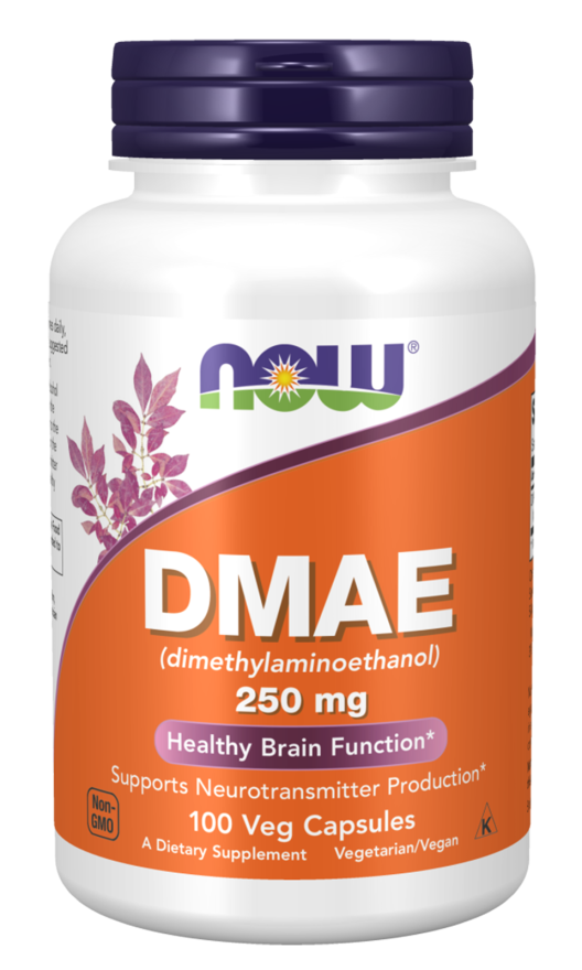 DMAE Supplement 250 mg Veg Capsules NOW Supplements