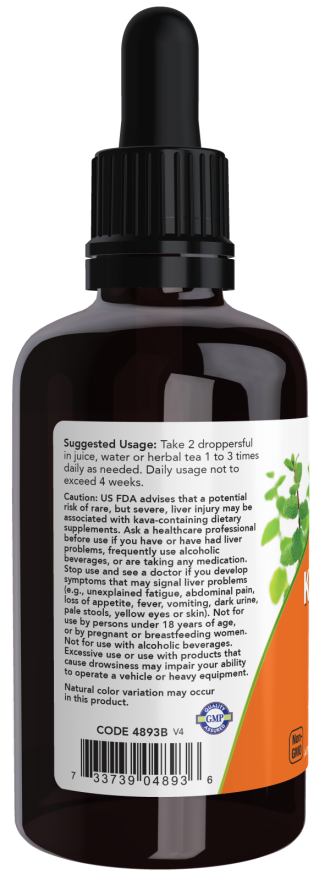 Kava Kava Extract Liquid - 2 fl. oz. Bottle Left