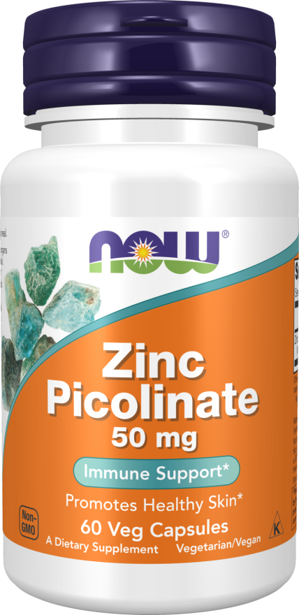Zinc Picolinate 50 mg - 60 Veg Capsules Bottle Front