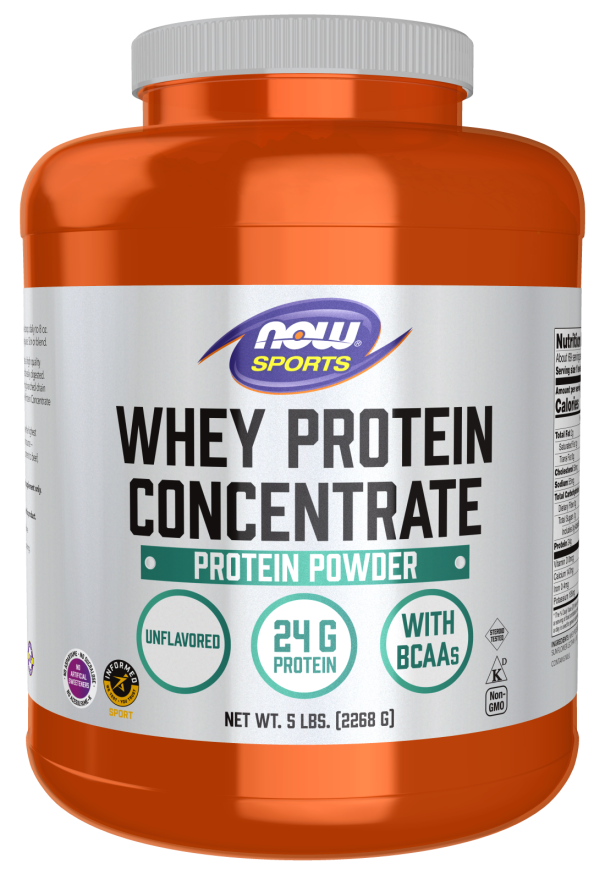 Whey Protein Concentrate Unflavored - 5 lbs. Bottle Front