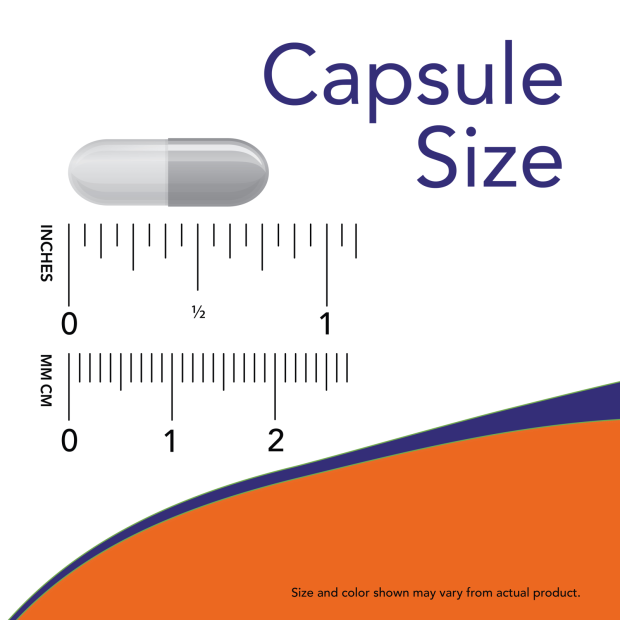 Clinical Heart Health Probiotic - 60 Veg Capsules Size Chart .75 inch