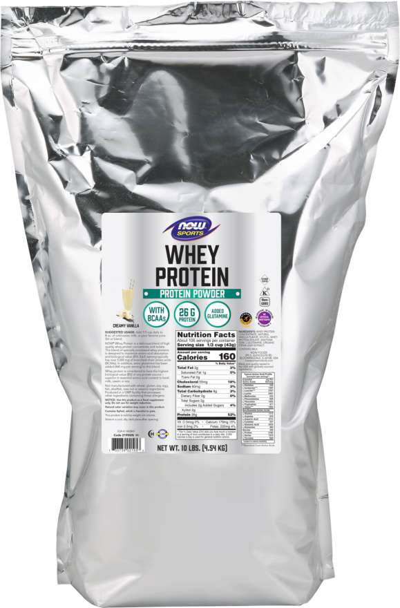 Whey Protein, Creamy Vanilla Powder - 10 lbs. Bag