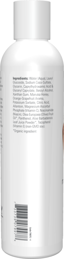 Vitamin C & Manuka Honey Gel Cleanser - 8 fl. oz. Bottle Left