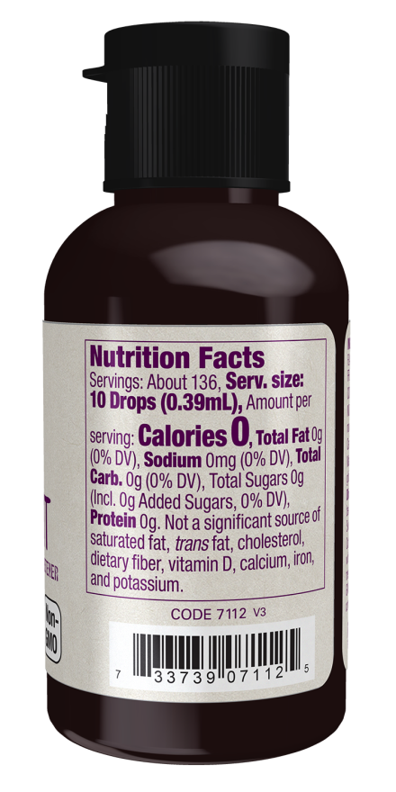 Monk Fruit Caramel Liquid, Organic - 1.8 fl. oz. Bottle Right