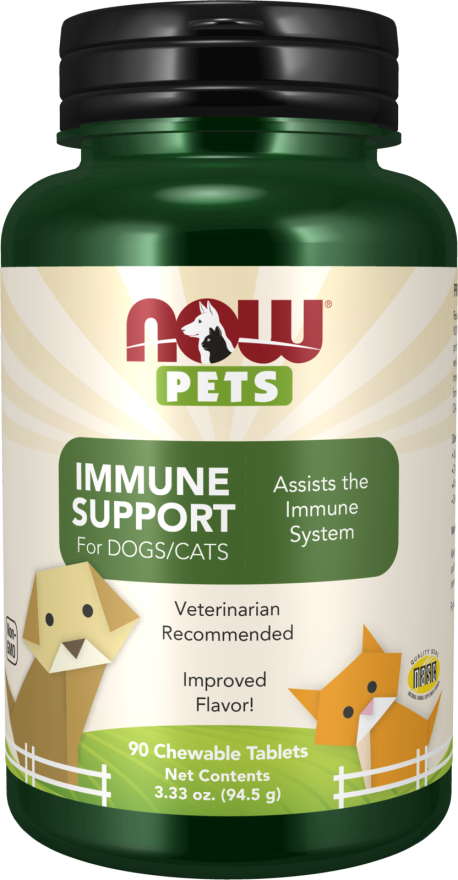 Immune Support - 90 Chewable Tablets for Dogs & Cats Bottle Front