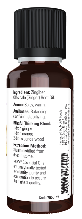 Ginger Oil - 1 fl. oz. Bottle Right