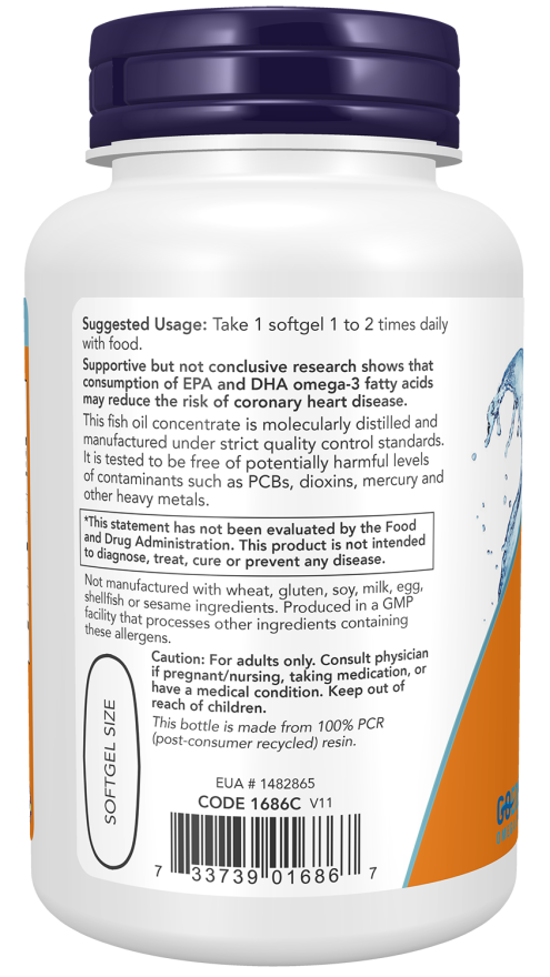 Tri-3D Omega™ - 90 Softgels Bottle Left